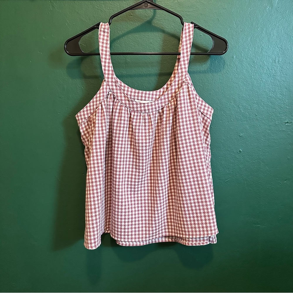 Grade & Gather flowy gingham tank